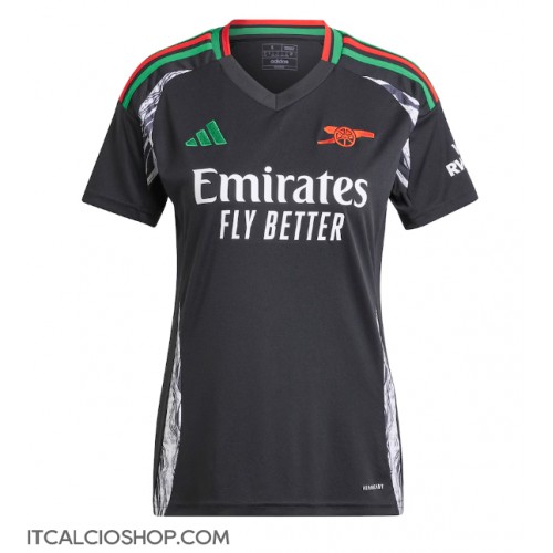 Arsenal William Saliba #2 Seconda Maglia Femmina 2024-25 Manica Corta Arsenal William Saliba #2 Seconda Maglia Femmina 2024-25 Manica Corta